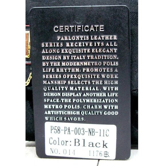 Parlontis Monogrammed Italian Sateen Clutch Wallet - Picture 4 of 12